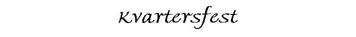Kvartersfest