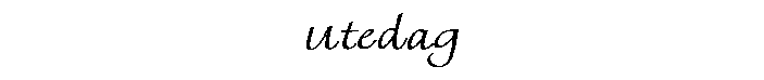 Utedag