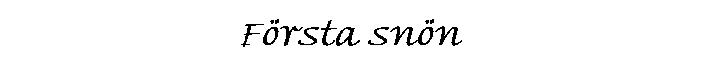 Frsta snn